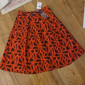 Eva Franco Red & Navy Skirt